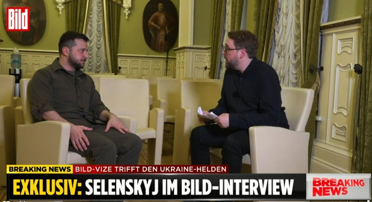 Zelenskij za Bild: Ne mogu više plakati, osjećam mržnju prema Rusiji