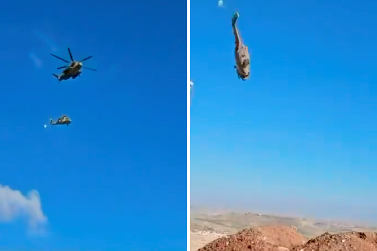VIDEO Helikopter nosio izraelski Black Hawk. Remeni popustili, Black Hawk pao