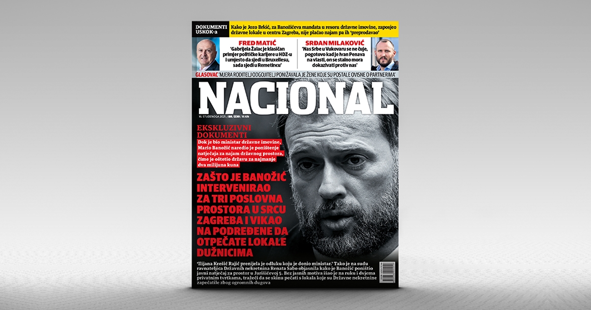 Nacional: Banožić je tražio da se velikim dužnicima skinu pečati s lokala u Zagrebu