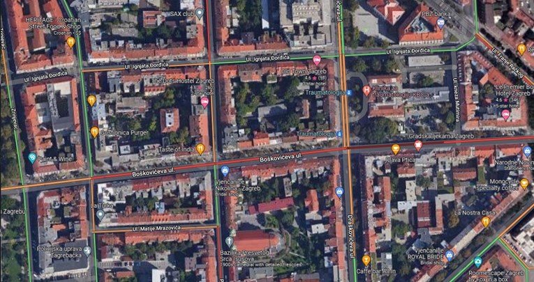 Nesreća u centru Zagreba, stvorile se velike gužve