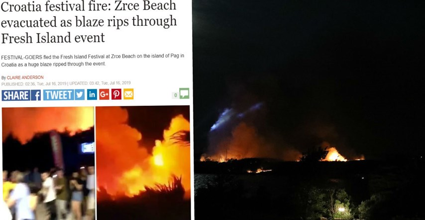 Svjetski mediji pišu o požaru na Zrću