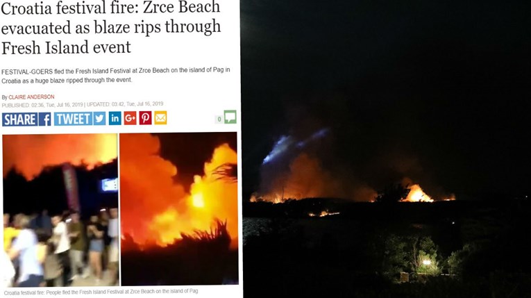 Svjetski mediji pišu o požaru na Zrću