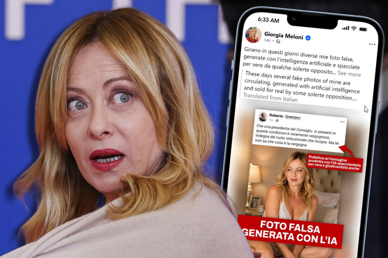 AI slika talijanske premijerke u donjem rublju postala viralna. Oglasila se Meloni