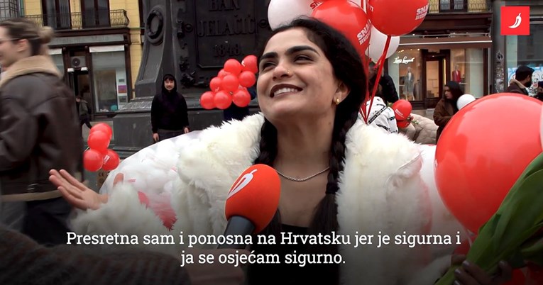 VIDEO Nepalka dijelila cvijeće ženama. "Presretna sam, ponosna i sigurna u Hrvatskoj"