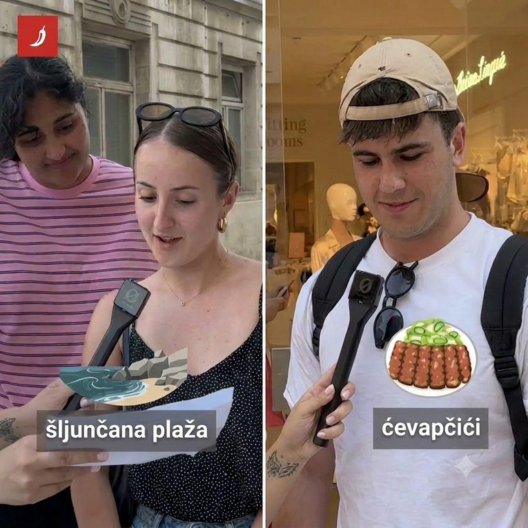Split gori od vrućine i smijeha. Pitali smo turiste da izgovore hrvatske riječi