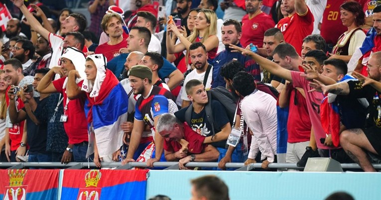 Pogledajte sukob srpskih i švicarskih navijača ispred stadiona zbog kosovske zastave