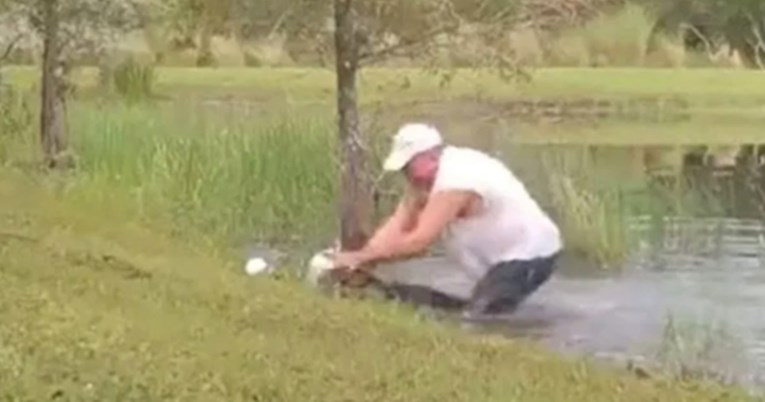 Strašna snimka: Heroj spasio štenca iz ralja gladnog aligatora