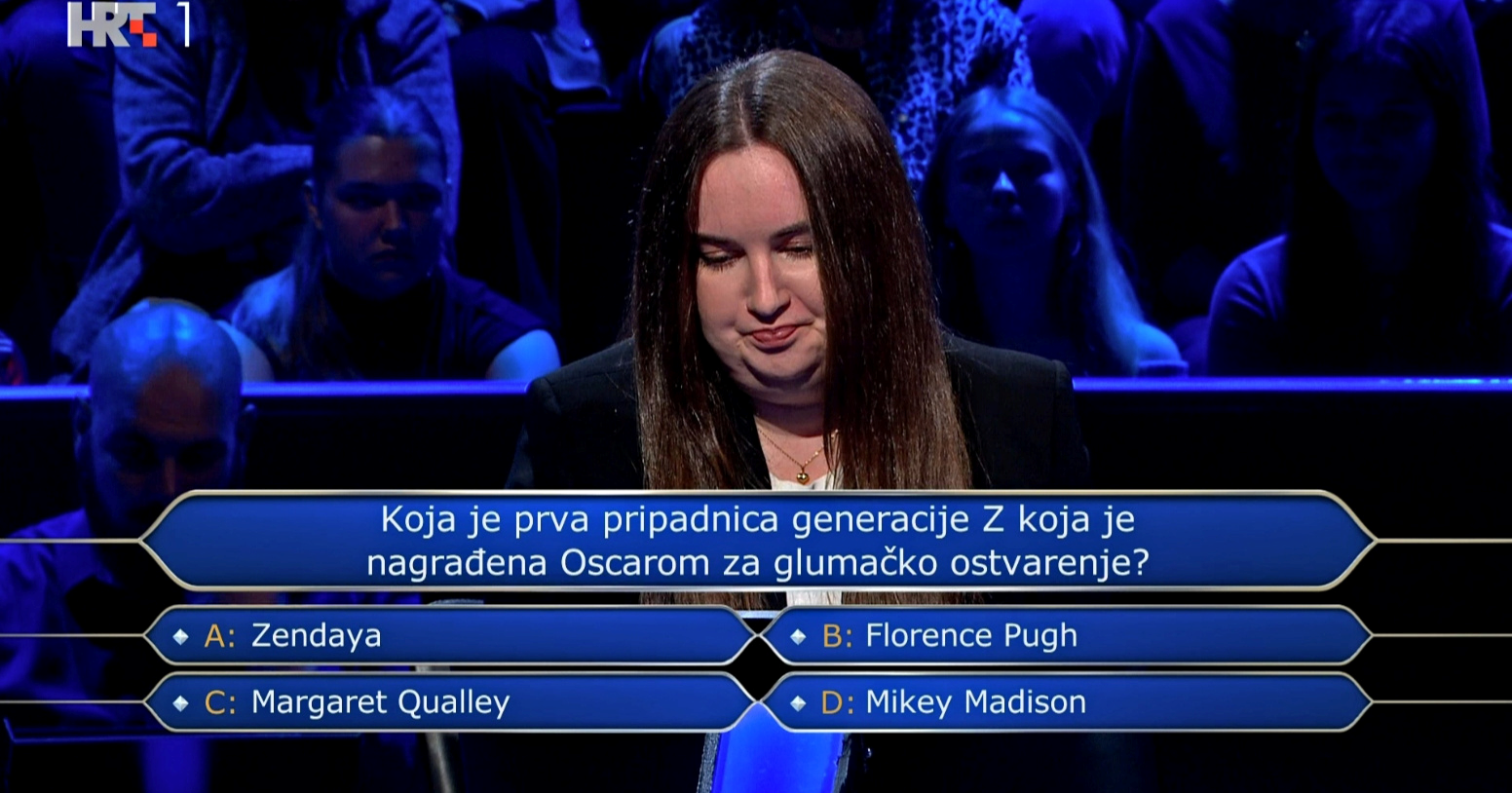 Josipa u Milijunašu ispala na pitanju o gen Z glumici. Znate li vi odgovor?