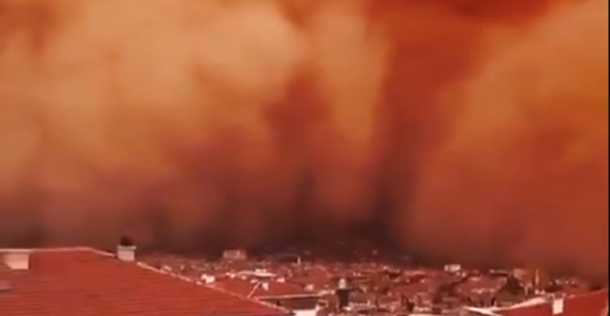 VIDEO Golema pješčana oluja progutala Ankaru, izbili požari, uništene zgrade