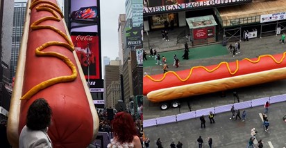 Ogromna skulptura hot doga nedavno je osvanula na Times Squareu, ovo je razlog