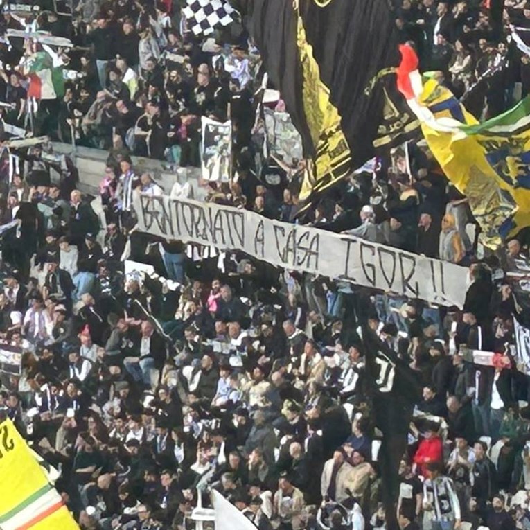 Pogledajte transparent koji je Tudora dočekao u debiju s Juventusom