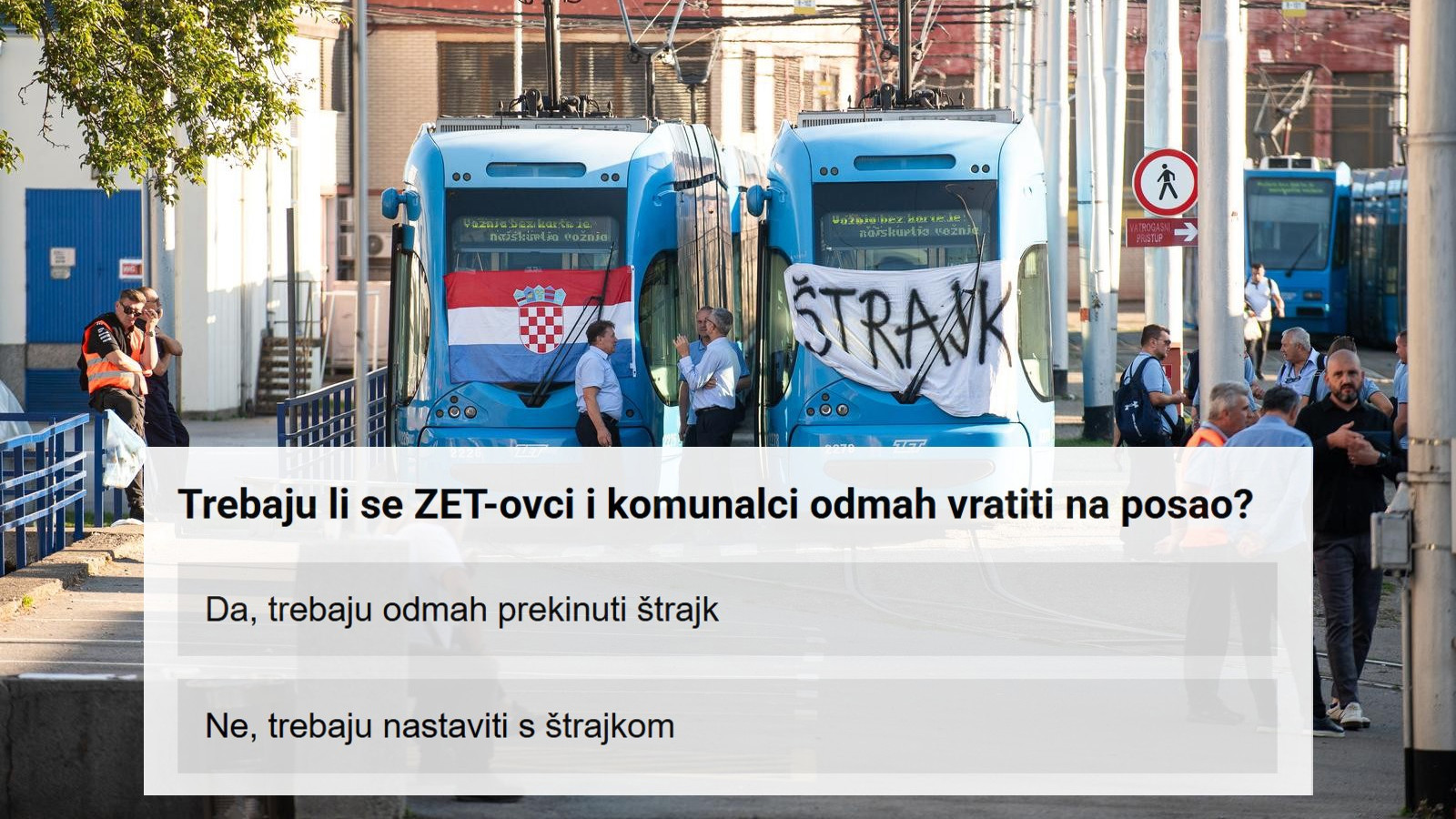 ANKETA Trebaju li se ZET-ovci i komunalci odmah vratiti na posao?