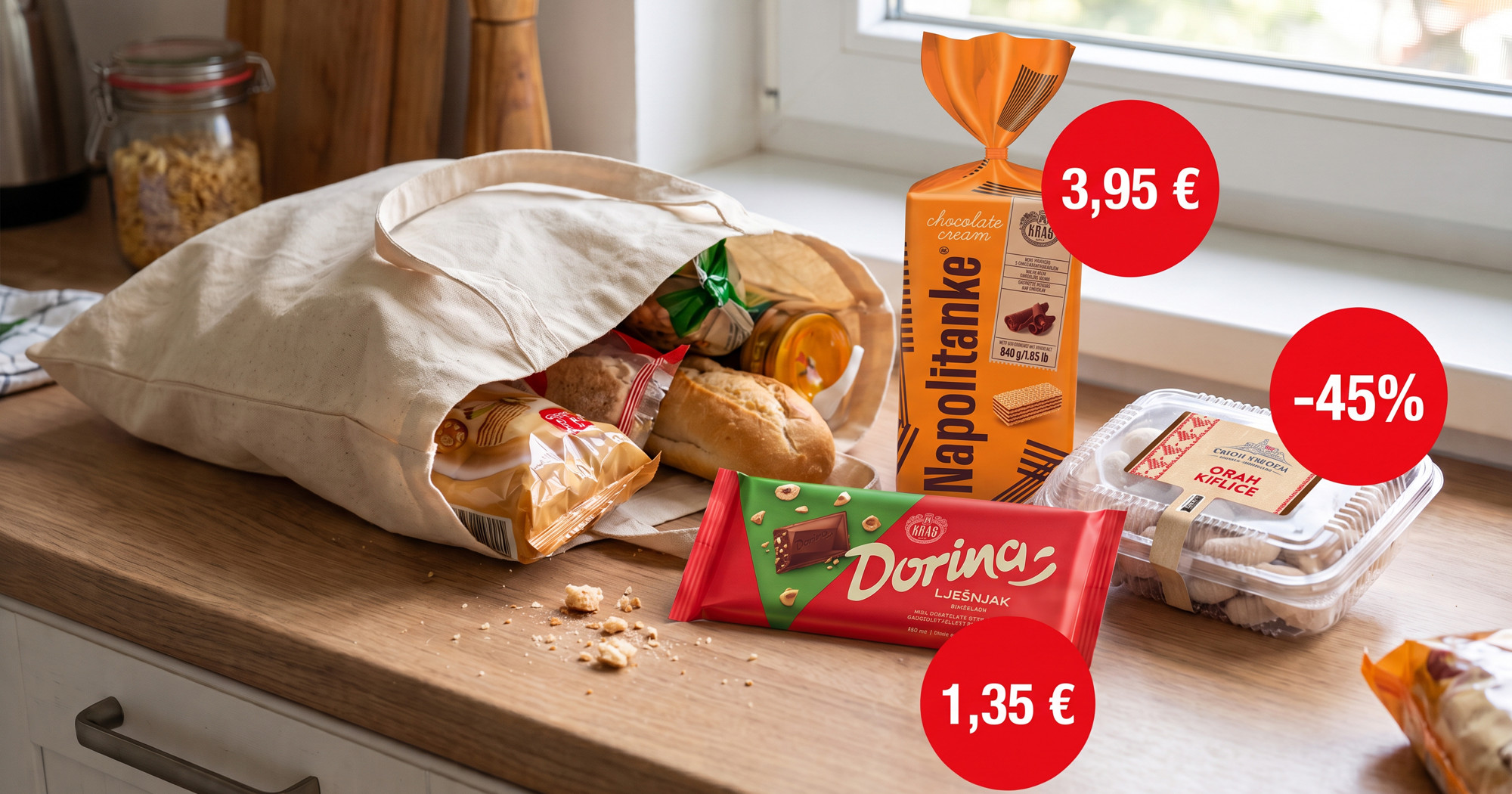 Najbolje cijene danas: Kraš napolitanke već od 3,95 eura