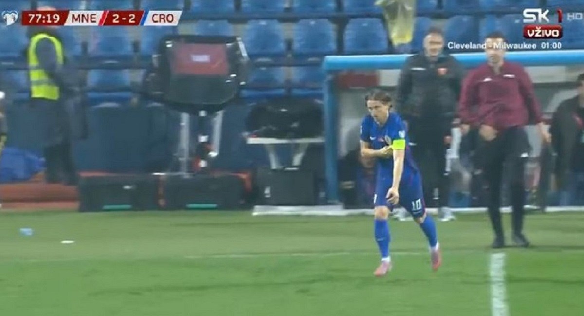 VIDEO Modrić je ušao u igru. Poslušajte reakciju Crnogoraca