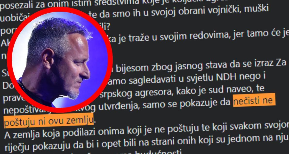 Thompson o Pupovcu: Pokušava učiniti ono što njegovi sunarodnjaci nisu u ratu