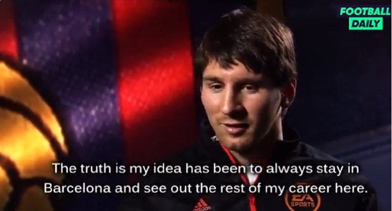 Ovako je Messi 2012. godine govorio o odlasku iz Barcelone