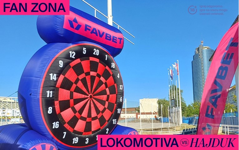 FAVBET je pripremio osvježavajuću fan zonu za navijače utakmice Lokomotiva - Hajduk