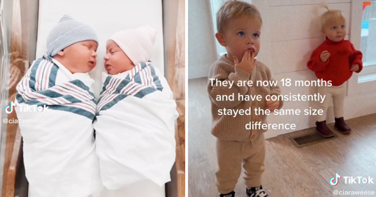 Mama pokazala blizance čija je razlika u veličini iznenadila i liječnike
