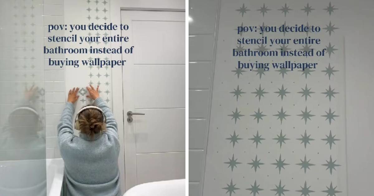 Nije željela plaćati tapete pa je cijeli zid oslikala sama uz pomoć šablone