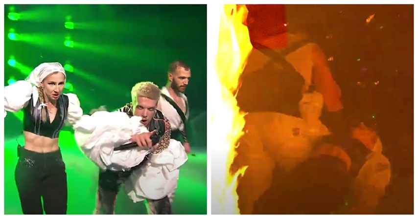 Fanovima Eurosonga zasmetao detalj u Lasagninom nastupu: "Femicid, mijenjaj to"