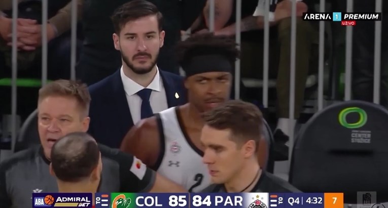 Pogledajte nesportski prekršaj i umalo tučnjavu na utakmici Cedevite i Partizana