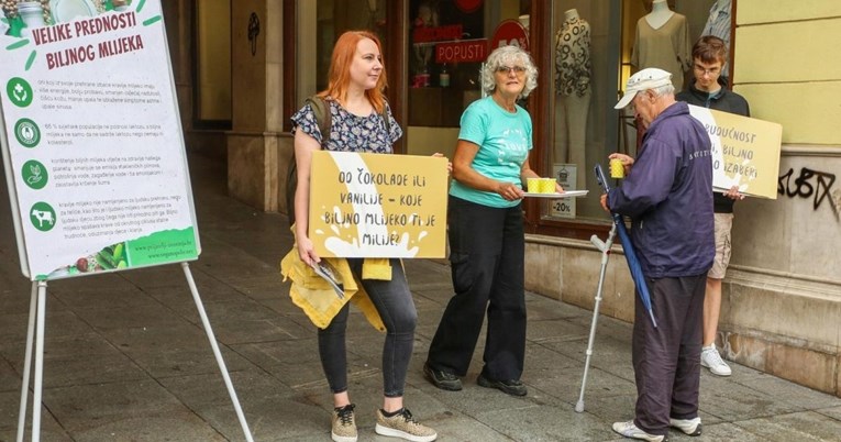 Prijatelji životinja u Zagrebu obilježili Svjetski dan biljnih mlijeka