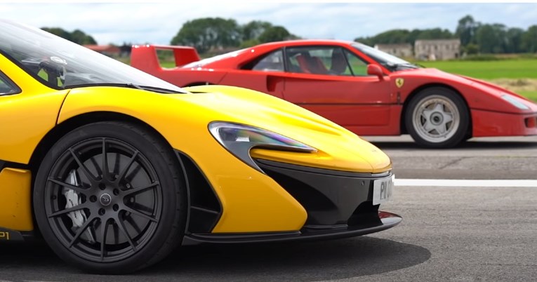 VIDEO Sukob generacija: McLaren P1 vs Ferrari F40