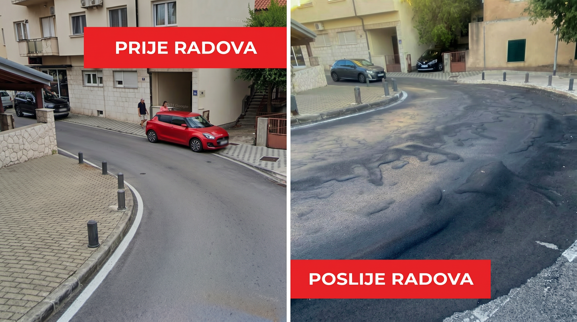 Prisilili smo Šibenik da popravi najgoru "obnovu" ceste ikad
