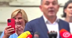 VIDEO Markićka izvadila mobitel i slikala novinarku čije joj se pitanje nije svidjelo