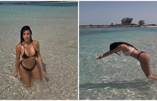 "Curo, gdje skačeš?": Kim Kardashian objavila fotke s mora, fanovi je počeli sprdati