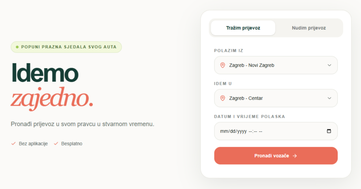 Autor stranice za zajedničke vožnje tijekom štrajka: Sve je besplatno i volonterski