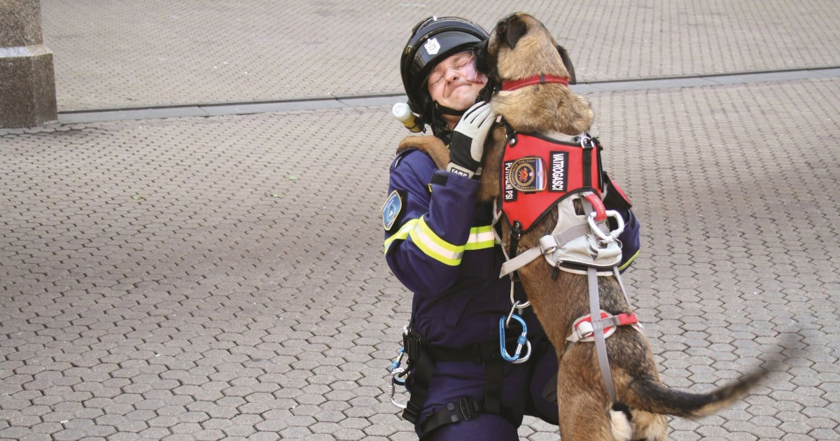 Hrvatski vatrogasci oprostili se od Rain, pionirke potražnih K-9 timova