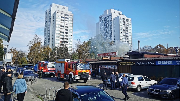 Požar u pečenjari u zagrebačkoj Dubravi