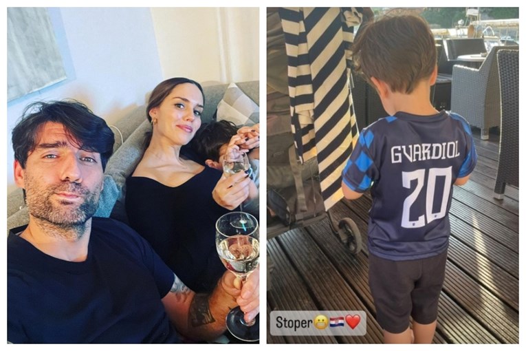 Vedran Ćorluka objavio fotku svog sina koji pozira u dresu Joška Gvardiola: "Stoper"