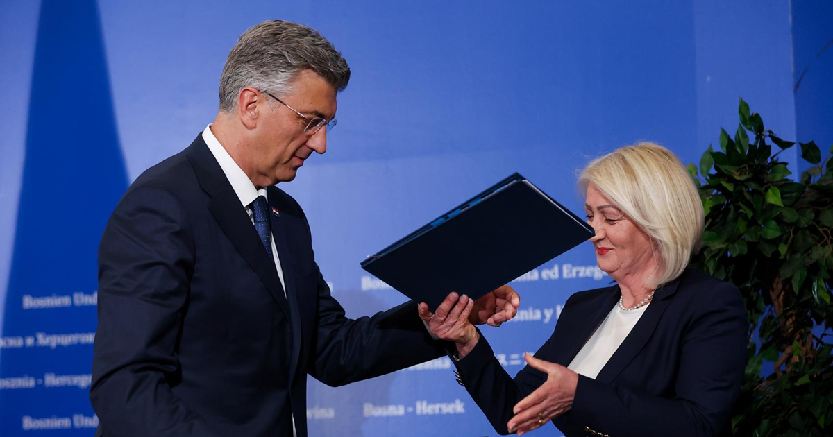 Plenković u Sarajevu potpisao novi ugovor o graničnim prijelazima