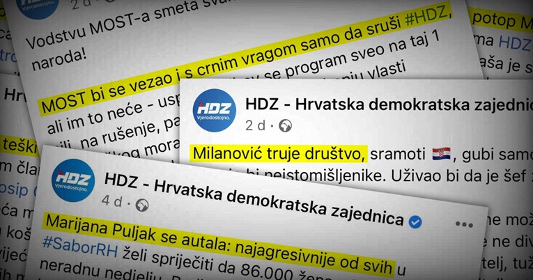 Gong: Evo kako izgleda službena komunikacija HDZ-a na Facebooku