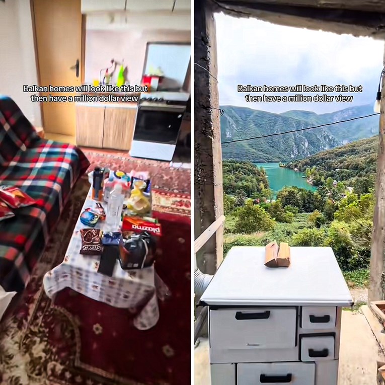 Širi se snimka kuće na Balkanu: Skromna unutrašnjost, ali pogled koji oduzima dah
