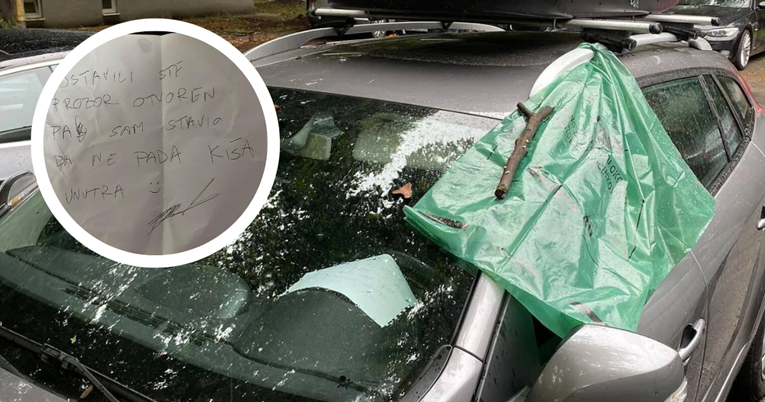 Vozač u Osijeku zaboravio podići prozor na autu, a padala je kiša. Dočekala ga poruka