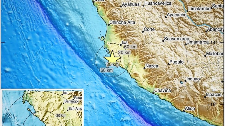 Peru pogodio potres od 5.9 po Richteru