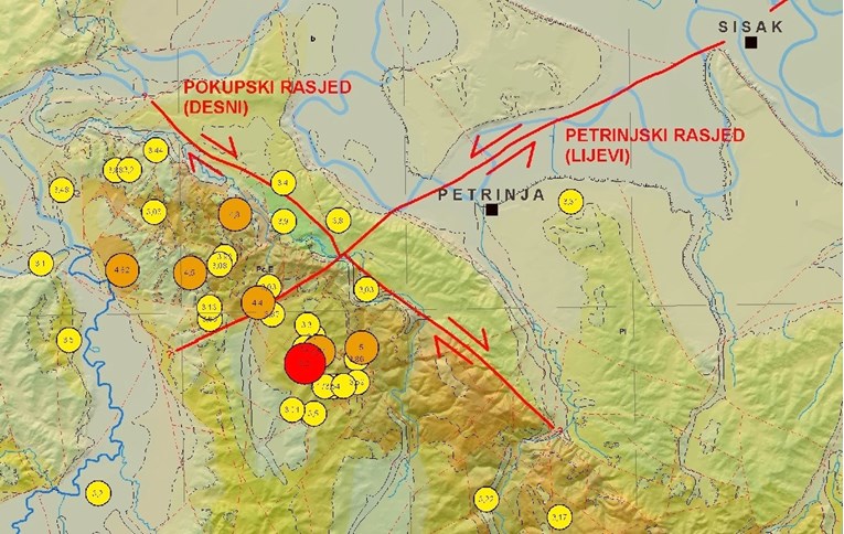 Geološki institut: Potrese je uzrokovala aktivacija dva okomita sustava rasjeda