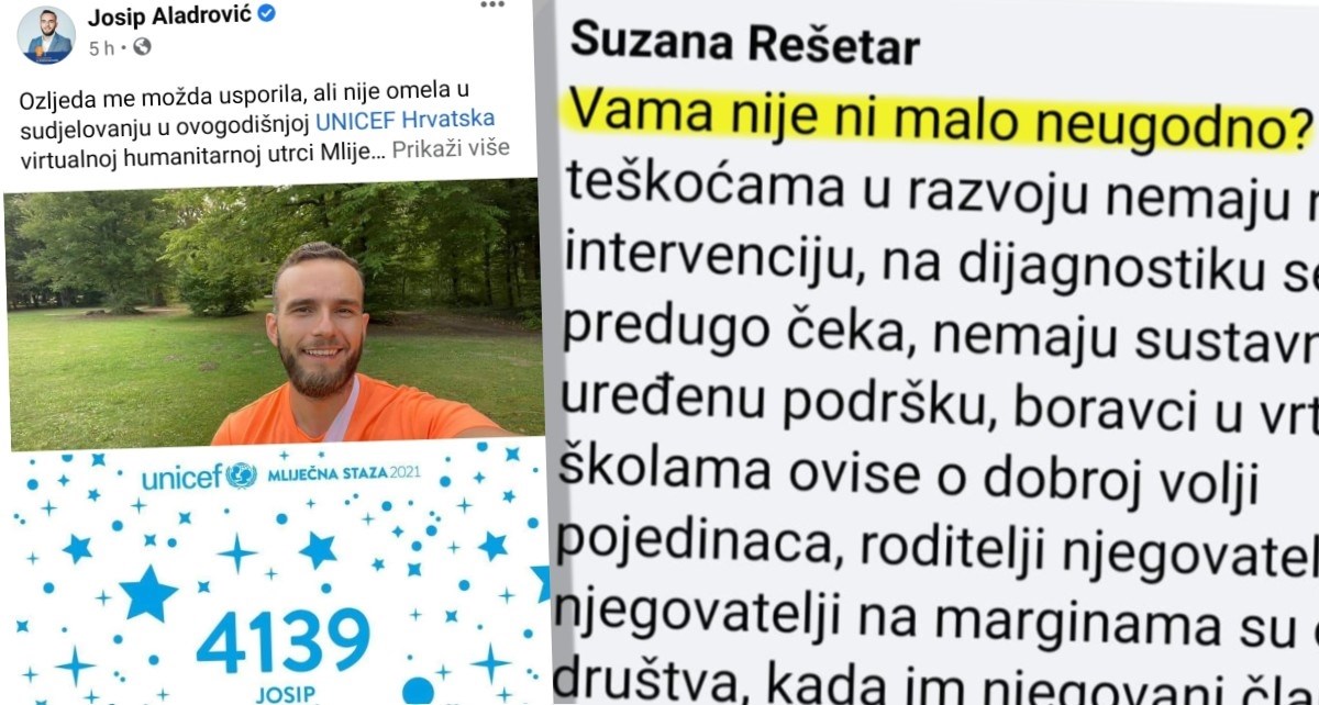 Aladrović objavio da će hodati za djecu s poteškoćama pa brisao komentare ljudi