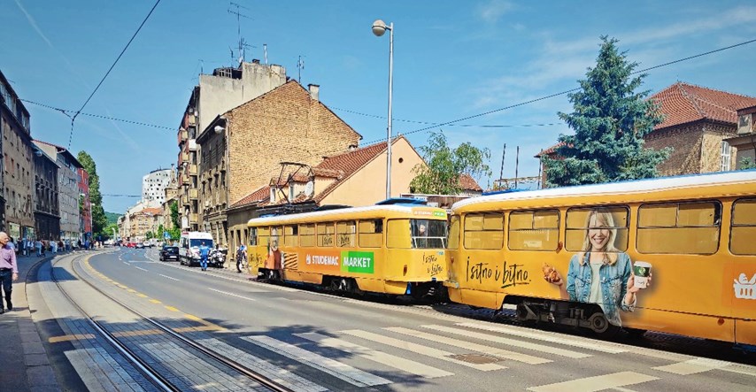 FOTO Sudar auta i tramvaja na Ilici, sedam tramvaja zapelo u koloni