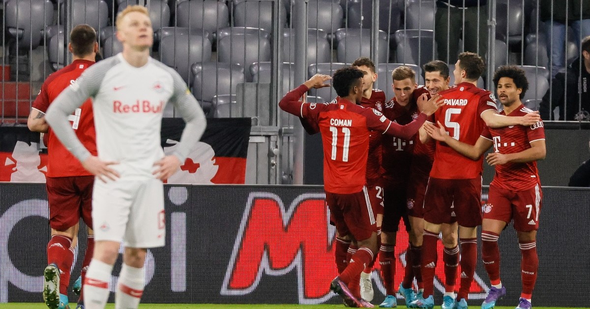 BAYERN - SALZBURG 7:1 Bavarci ušli u četvrtfinale LP-a, Lewandowski srušio rekord