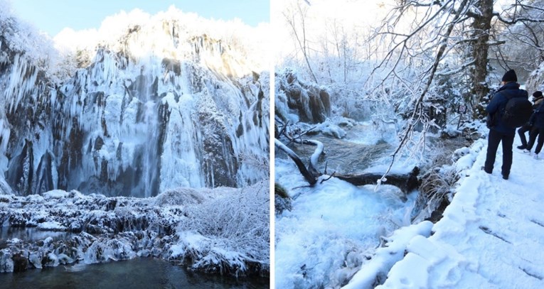 VIDEO Snježni raj: Ovako Plitvice izgledaju kad su prekrivene snijegom i ledom