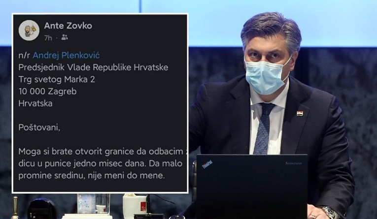 Poruka Hercegovca Plenkoviću postala hit: "Moga si otvorit granicu da odbacim ženu"