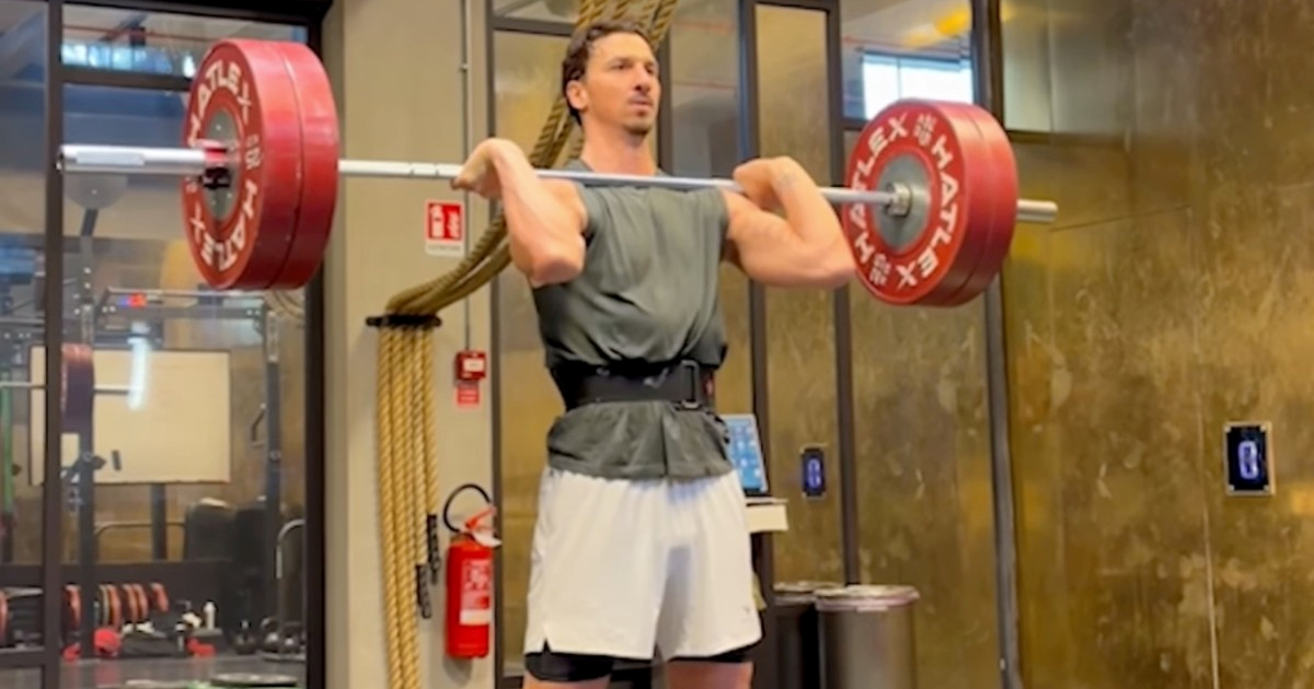 Ibrahimović i u 45. godini žestoko trenira. Pogledajte koliko kilograma diže