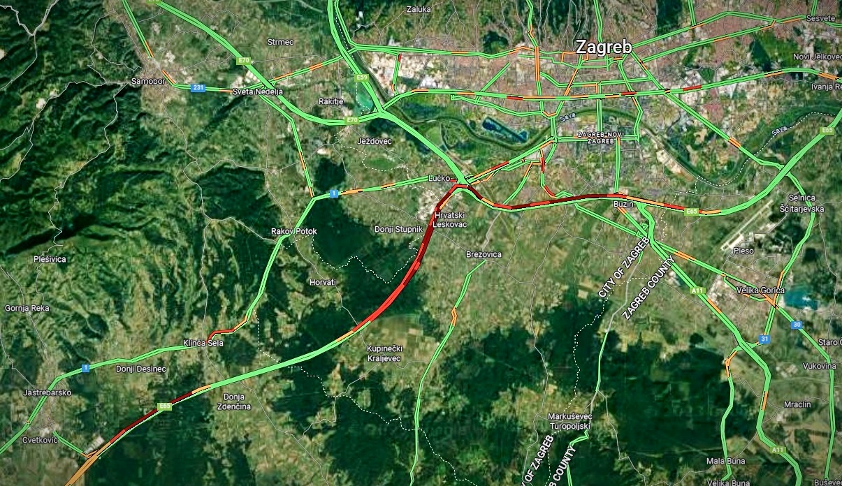 Ogromna gužva na zagrebačkoj obilaznici i ispred Lučkog. Kolona bila 10 kilometara