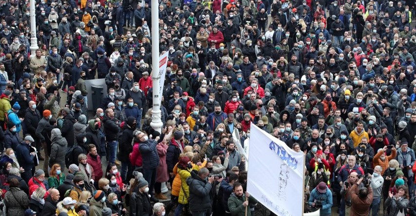 Koliko je ljudi bilo na prosvjedu u Zagrebu? Bujas kaže više od 5000