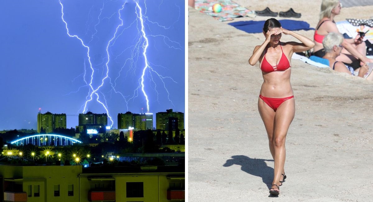 Na kopnu pala kiša, na moru i danas vruće. Evo kakvo nas vrijeme čeka sljedeći tjedan