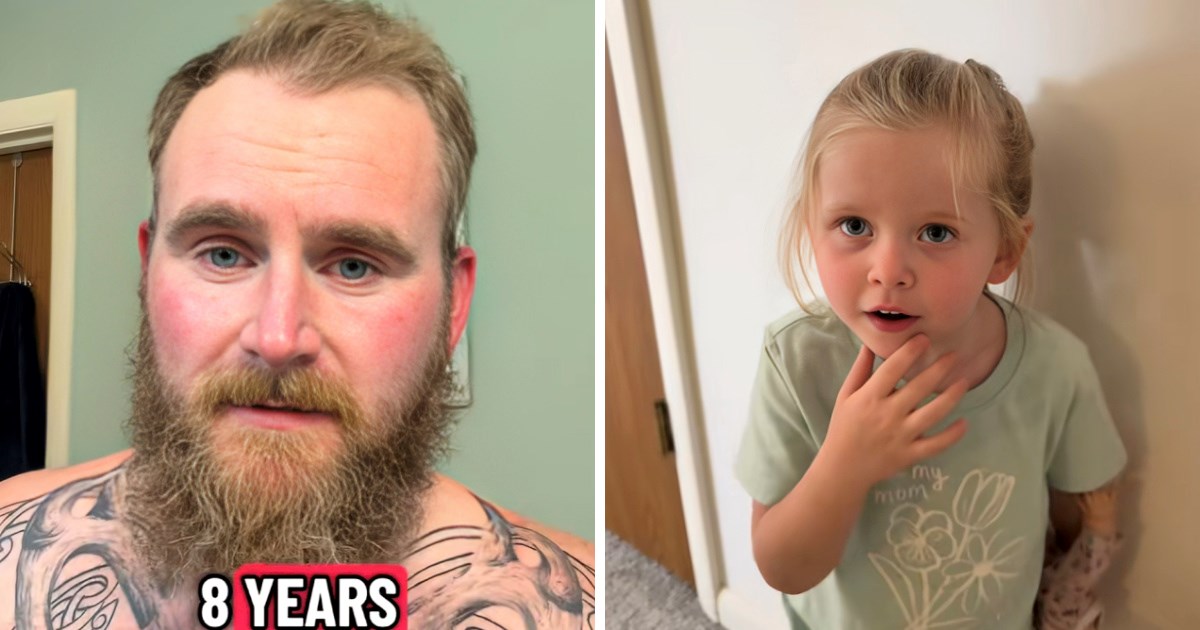 Tata nakon osam godina obrijao bradu, reakcija kćeri je neprocjenjiva